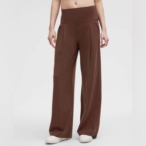 lululemon athletica palazzo Wide-Leg Pants in Brown lava cake 12 tall